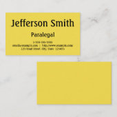 Minimale und einfache Paralegal-Visitenkarte Visitenkarte (Vorne/Hinten)