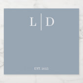 Minimale und einfache Personalisierte Hochzeit Alkoholflaschenetikett (Einzelnes Label)