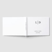 Minimale und einfache Personalisierte Hochzeit Gästebuch (Voll)