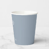 Minimale und einfache Personalisierte Hochzeit Pappbecher (Links)