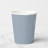 Minimale und einfache Personalisierte Hochzeit Pappbecher (Rechts)