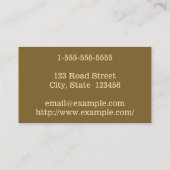 Minimale und individuell anpassbare Nail-Tech-Visi Visitenkarte (Rückseite)