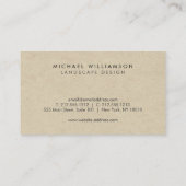 Minimale und moderne Designer Scribble Circles II Visitenkarte (Rückseite)