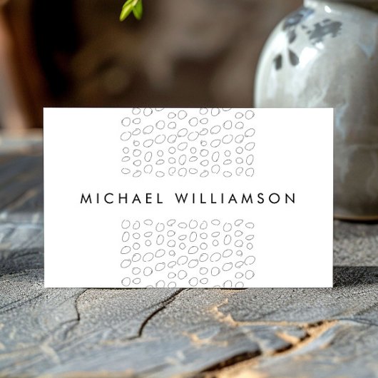 Minimale und moderne Designer Scribble Circles Visitenkarte