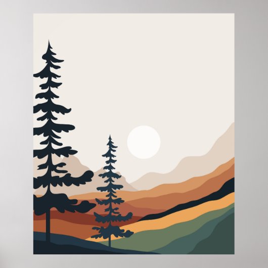Minimale und natürliche Wand Poster (Vorne)