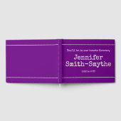 Minimale und Personalisierte Beerdigung/Memorial G Gästebuch (Voll)