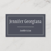 Minimale und saubere Aesthetikerkarte Visitenkarte (Vorderseite)