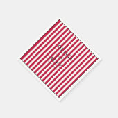 Minimale und schicke Personalisierte Hochzeit Serviette (Ecke)