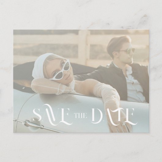 Minimale und schicke Save the Date Einladung (Vorderseite)