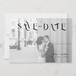 Minimale und schicke Save the Date-Karte Einladung