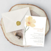 Minimale und schicke Wildblume Einladung