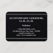 Minimale und unzureichende Anwaltskarte Visitenkarte (Vorderseite)