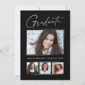 Minimale Unique Calligraphy Skript Grad 4 Foto Ankündigung (Vorderseite)