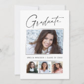 Minimale Unique Calligraphy Skript Grad 4 Foto Ankündigung (Vorderseite)