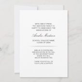 Minimale Unique Calligraphy Skript Grad 4 Foto Ankündigung (Rückseite)