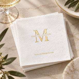 Minimale Unternehmens-Event-Geschäfts-Logo-Anpassu Servietten Mit Folie