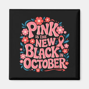 Minimale Unterstützung Brustkrebsbewusstsein Pink Magnet