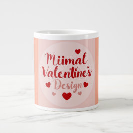 Minimale Valentinstag-Liebe-Typografie-Design | R Jumbo-Tasse