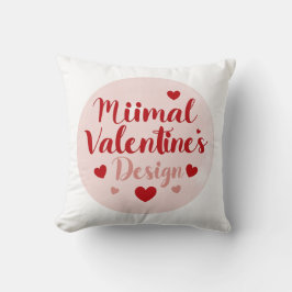 Minimale Valentinstag-Liebe-Typografie-Design | R Kissen