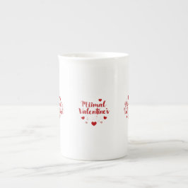 Minimale Valentinstag-Liebe-Typografie-Design | R Porzellantasse