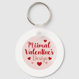 Minimale Valentinstag-Liebe-Typografie-Design | R Schlüsselanhänger