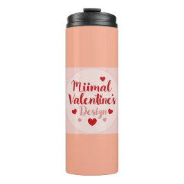 Minimale Valentinstag-Liebe-Typografie-Design | R Thermosbecher