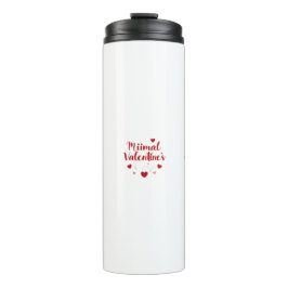 Minimale Valentinstag-Liebe-Typografie-Design | R Thermosbecher