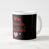 Minimale Valentinstag-Liebes-Typografiegestaltung  Jumbo-Tasse (Vorderseite Rechts)