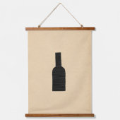 Minimale Vasen Wandteppich Mit Holzrahmen (Vorderseite 2)