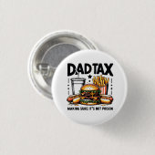 Minimale Vater Tax Food Icon Art Button (Vorne & Hinten)