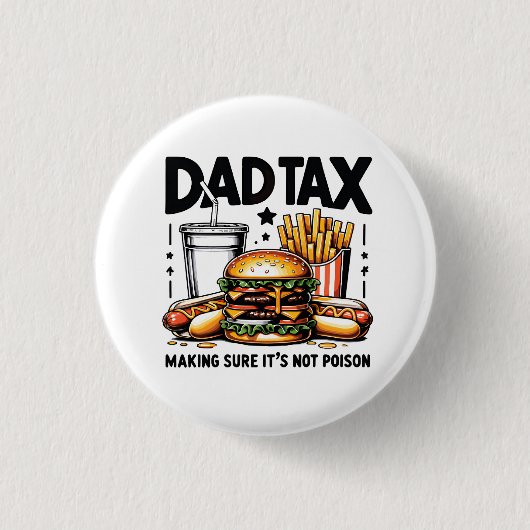 Minimale Vater Tax Food Icon Art Button (Vorderseite)