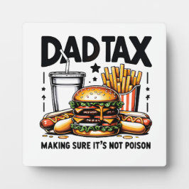 Minimale Vater Tax Food Icon Art Fotoplatte