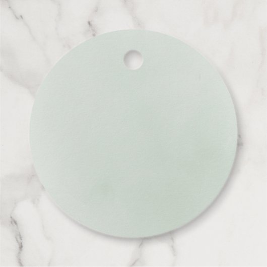 Minimale Vegetation rustikale Hochzeit Geschenkanhänger (Rückseite)