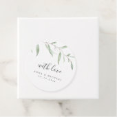 Minimale Vegetation rustikale Hochzeit Geschenkanhänger (Beispiel)