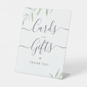 Minimale Vegetation rustikale Hochzeitskarten und  Sockelschild (Vorderseite)