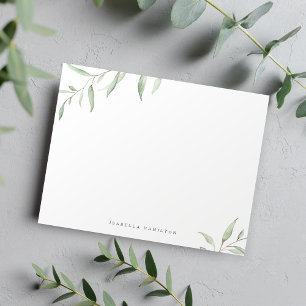 Minimale Vegetation rustikale Personalisiert Stati Mitteilungskarte