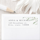 Minimale Vegetation rustikale Rücksendeadresse (Insitu)