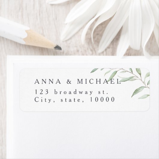 Minimale Vegetation rustikale Rücksendeadresse (Insitu)