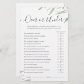 Minimale Vegetation Über oder unter Brautparty (Vorne/Hinten)