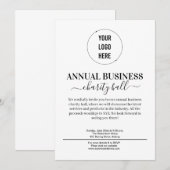 Minimale Veranstaltung Einladung (Vorne/Hinten)