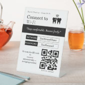 Minimale Verbindung mit Wi‑Fi QR-Code-Schild | Wi‑ Sockelschild (In Situ)