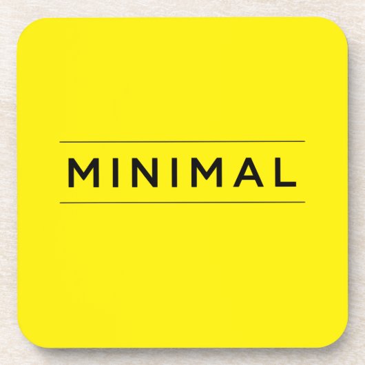 Minimale Vibes Getränkeuntersetzer (Vorderseite)