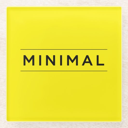 Minimale Vibes Glasuntersetzer (Vorderseite)