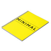 Minimale Vibes Notizblock (Linke Seite)