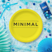 Minimale Vibes Pappteller (Party)