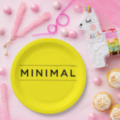 Minimale Vibes Pappteller (Party)