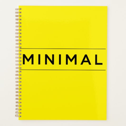 Minimale Vibes Planer (Vorderseite)