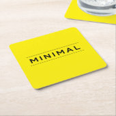 Minimale Vibes Rechteckiger Pappuntersetzer (angewinkelt)