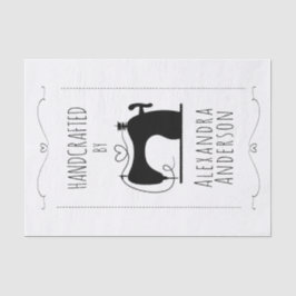 Minimale Vintage-Nähmaschine Handwerkskunst Seidenpapier