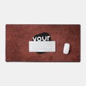 Minimale Vintage neutrale Hinzufügen Ihres Logos T Schreibtischunterlage (Tastatur & Maus)